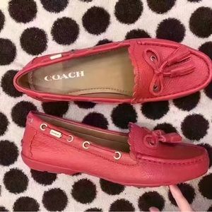 New✅Coach Women's Loafer Shoes Strawberry Pink size 5.5